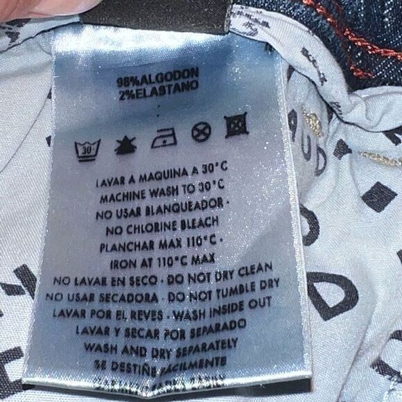 Extremely Rare Vintage Marithé Francois Girbaud Dustressed Denim Joggers Sz 34W - Picture 7 of 9